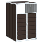 Vidaxl containerberging voor 1 container 72x81x115 cm staal bruin - afbeelding 2