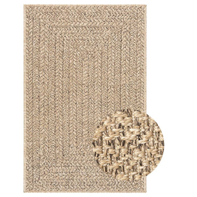 Vidaxl vloerkleed zizur binnen en buiten 240x340 cm jute look