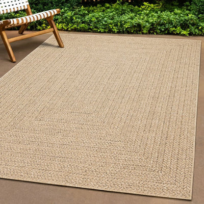 Vidaxl vloerkleed zizur binnen en buiten 240x340 cm jute look