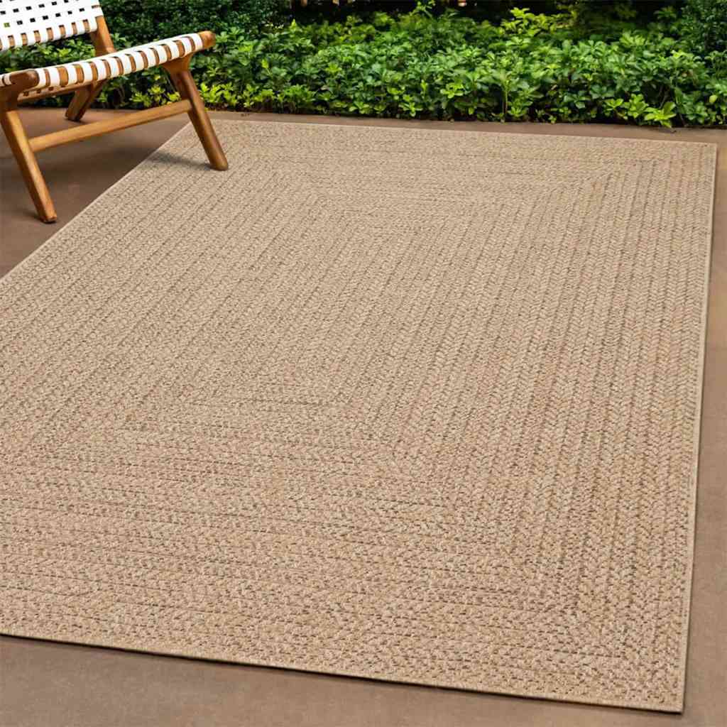 Vidaxl vloerkleed zizur binnen en buiten 240x340 cm jute look