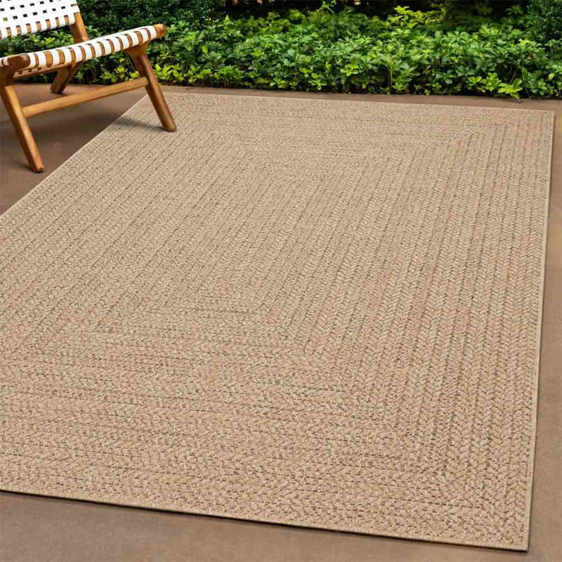 Vidaxl vloerkleed zizur binnen en buiten 240x340 cm jute look