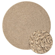 Vidaxl vloerkleed zizur binnen en buiten ø 200 cm jute look - afbeelding 2