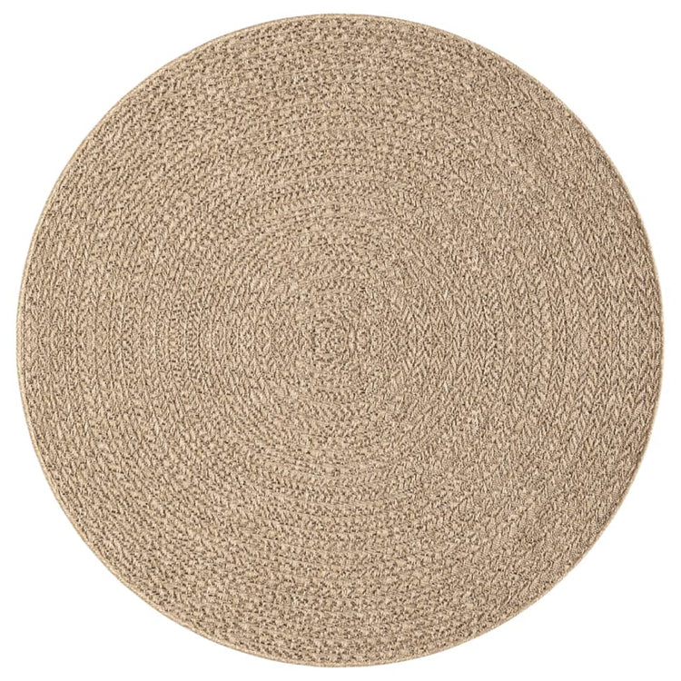 Vidaxl vloerkleed zizur binnen en buiten ø 200 cm jute look