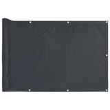 Vidaxl balkonscherm 400x75 cm pvc antracietkleurig - afbeelding 2
