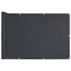 Vidaxl balkonscherm 500x75 cm pvc antracietkleurig