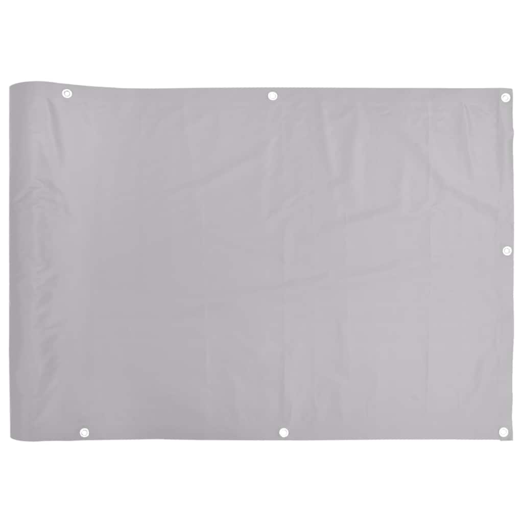 Vidaxl balkonscherm 800x75 cm pvc grijs