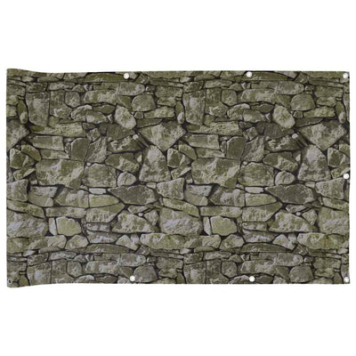 Vidaxl balkonscherm steenpatroon 300x75 cm pvc