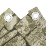 Vidaxl balkonscherm steenpatroon 700x75 cm pvc - afbeelding 3