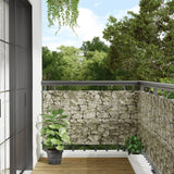 Vidaxl balkonscherm steenpatroon 700x75 cm pvc - afbeelding 1