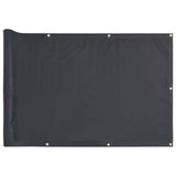 Vidaxl balkonscherm 600x90 cm pvc antracietkleurig - afbeelding 2