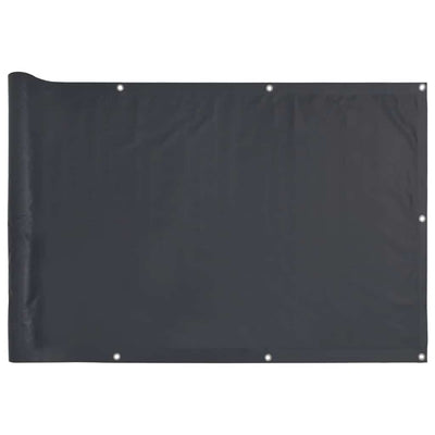 Vidaxl balkonscherm 800x90 cm pvc antracietkleurig