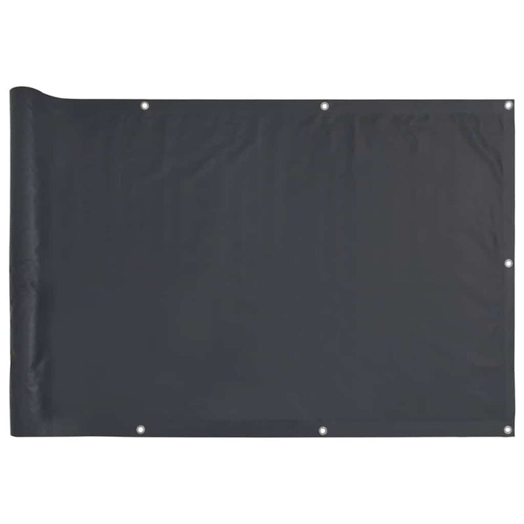 Vidaxl balkonscherm 1000x90 cm pvc antracietkleurig
