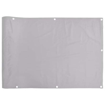 Vidaxl balkonscherm 500x90 cm pvc grijs
