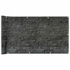 Vidaxl balkonscherm steenpatroon 600x90 cm pvc grijs