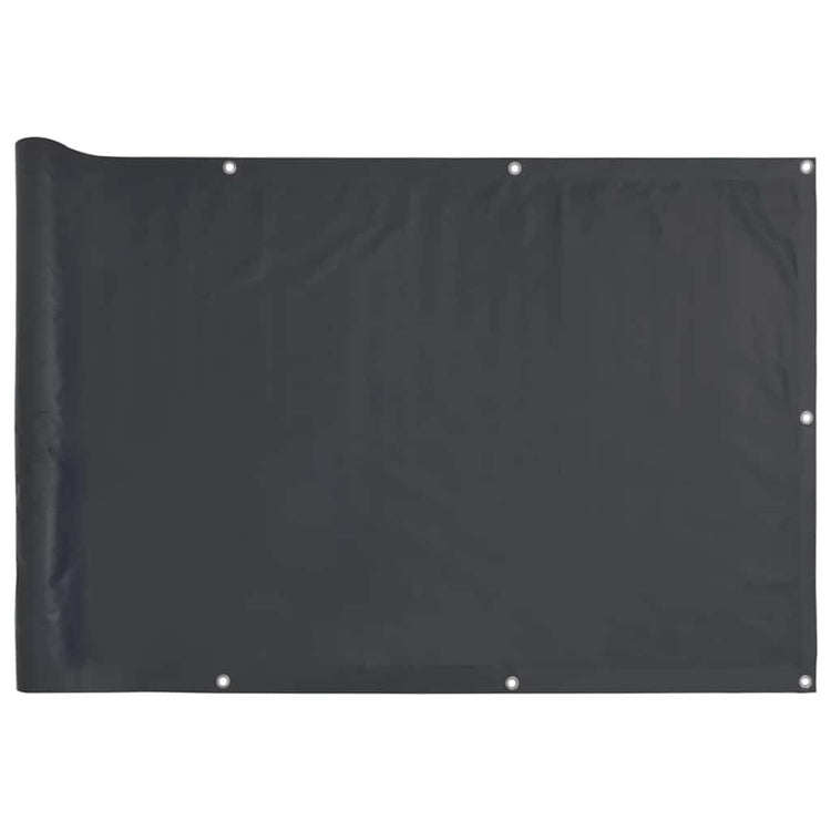 Vidaxl balkonscherm 300x120 cm pvc antracietkleurig