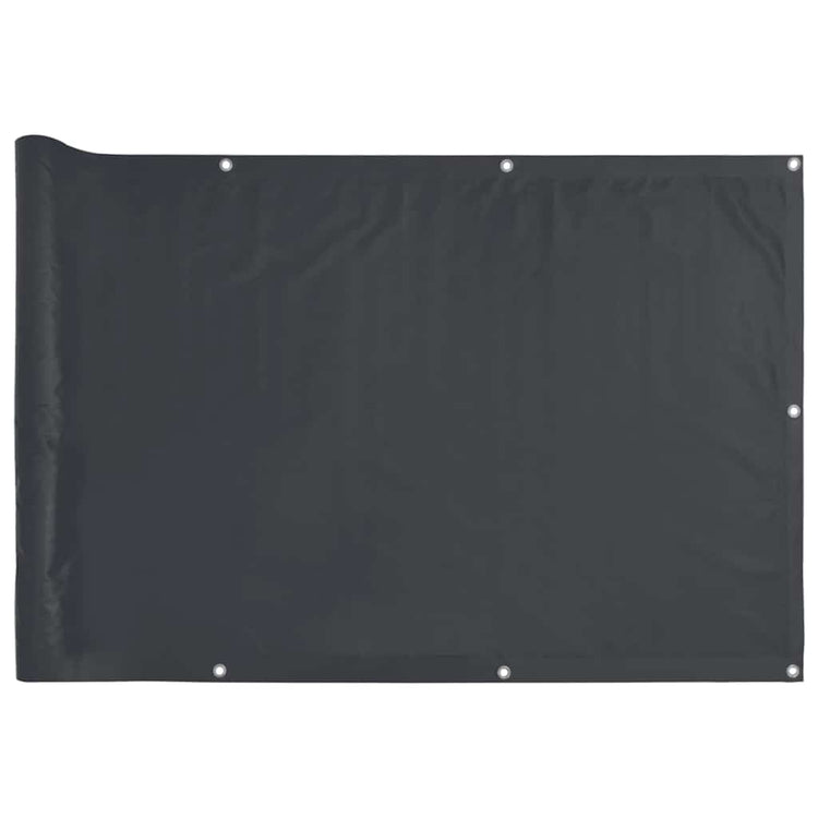 Vidaxl balkonscherm 500x120 cm pvc antracietkleurig