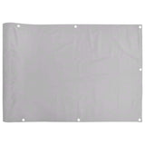 Vidaxl balkonscherm 400x120 cm pvc grijs - afbeelding 2