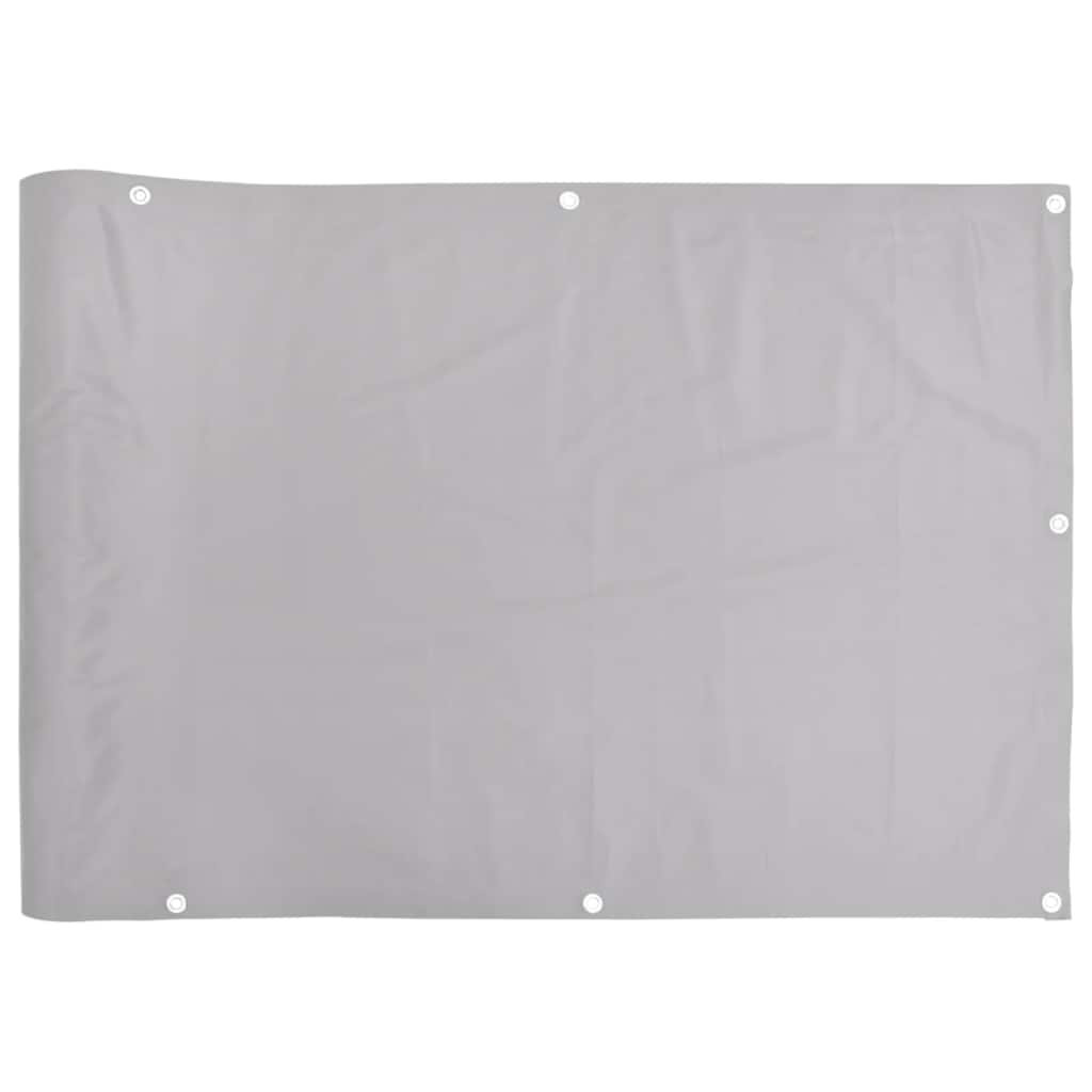 Vidaxl balkonscherm 500x120 cm pvc grijs