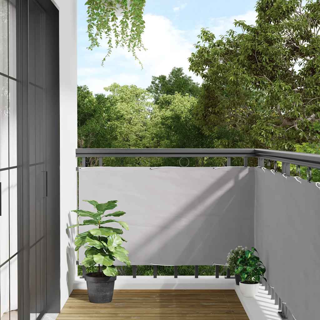 Vidaxl balkonscherm 500x120 cm pvc grijs