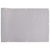 Vidaxl balkonscherm 1000x120 cm pvc grijs - afbeelding 2