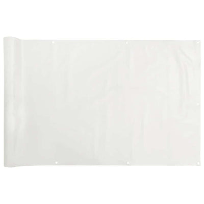 Vidaxl balkonscherm 400x120 cm pvc wit