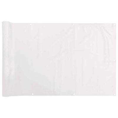 Vidaxl balkonscherm 500x120 cm pvc wit