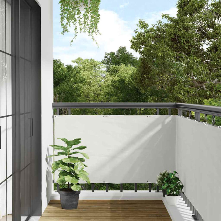 Vidaxl balkonscherm 500x120 cm pvc wit