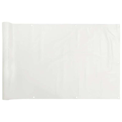 Vidaxl balkonscherm 600x120 cm pvc wit