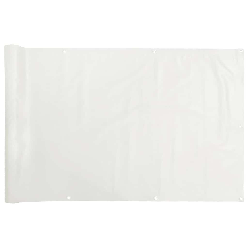 Vidaxl balkonscherm 600x120 cm pvc wit