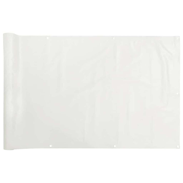 Vidaxl balkonscherm 600x120 cm pvc wit