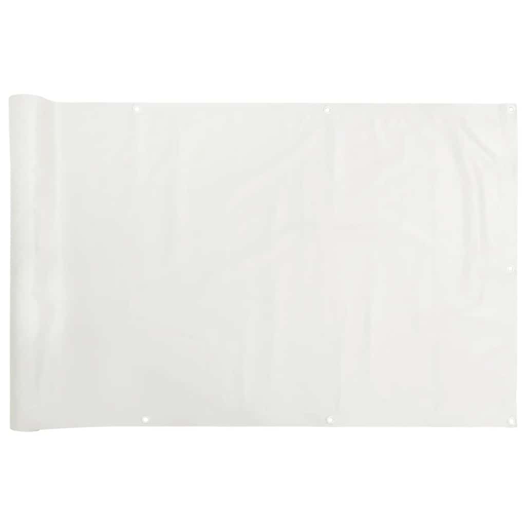Vidaxl balkonscherm 1000x120 cm pvc wit