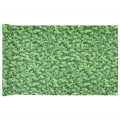 Vidaxl balkonscherm plantpatroon 800x120 cm pvc groen