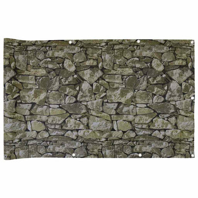 Vidaxl balkonscherm steenpatroon 700x120 cm pvc
