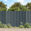 Vidaxl tuinschermen 10 st 252,5x19 m pvc zwart