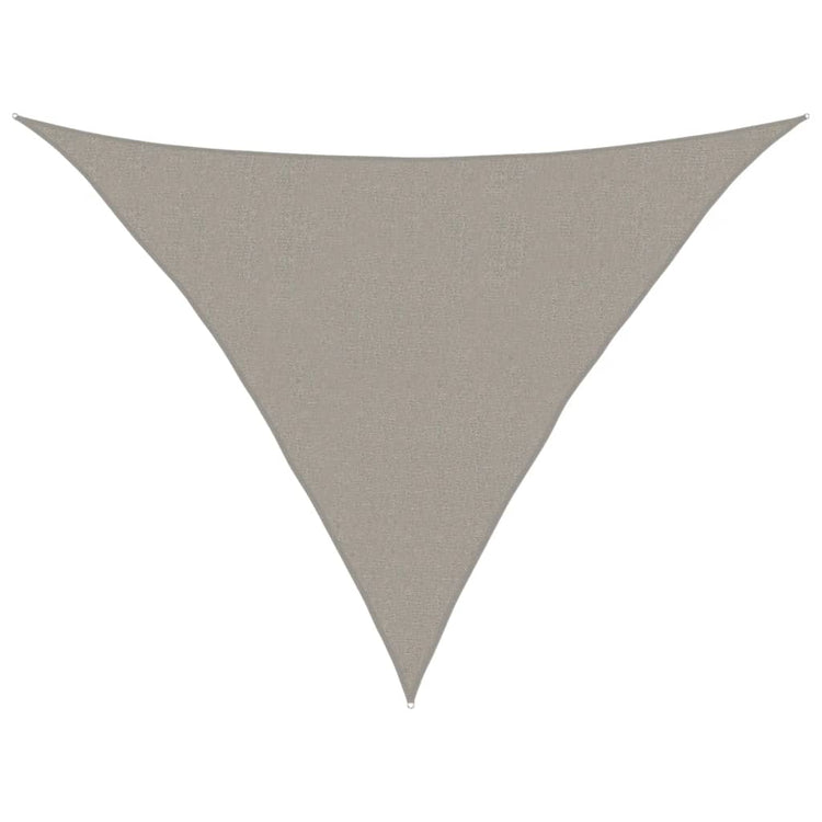 Vidaxl zonnezeil 160 g m² driehoekig 2,5x2,5x3,5 m hdpe lichtgrijs