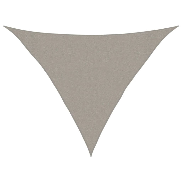 Vidaxl zonnezeil 160 g m² driehoekig 3x3x4,2 m hdpe lichtgrijs