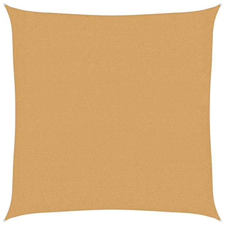 Vidaxl zonnezeil 160 g m² vierkant 2,5x2,5 m hdpe zandkleurig