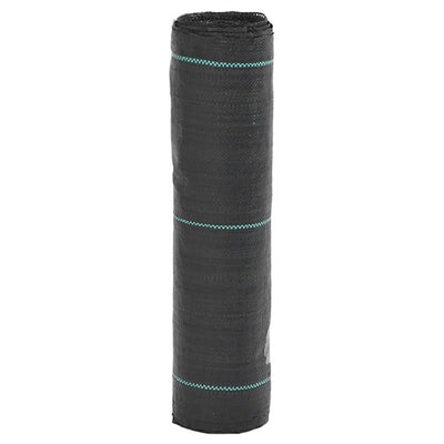 Vidaxl onkruidmembraan zwart 0,5x50 m pp