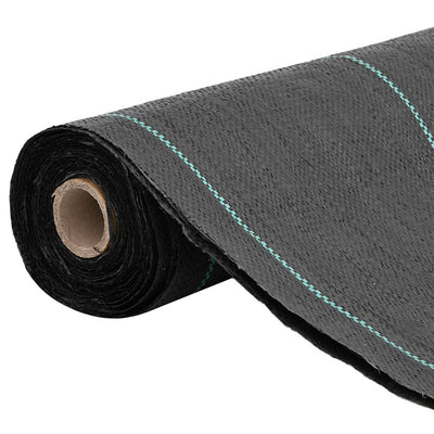 Vidaxl onkruidmembraan zwart 0,5x50 m pp