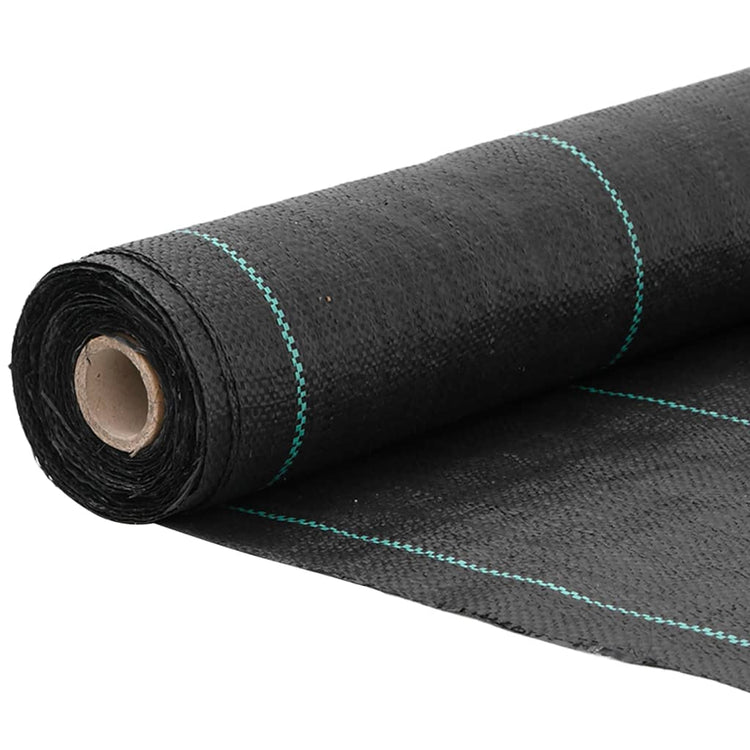 Vidaxl onkruidmembraan zwart 0,5x100 m pp
