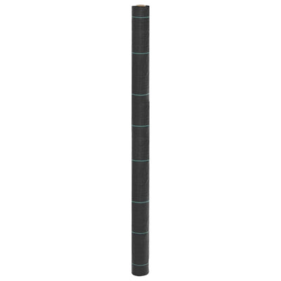 Vidaxl onkruidmembraan zwart 1,5x50 m pp