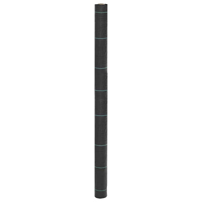Vidaxl onkruidmembraan zwart 1,5x100 m pp