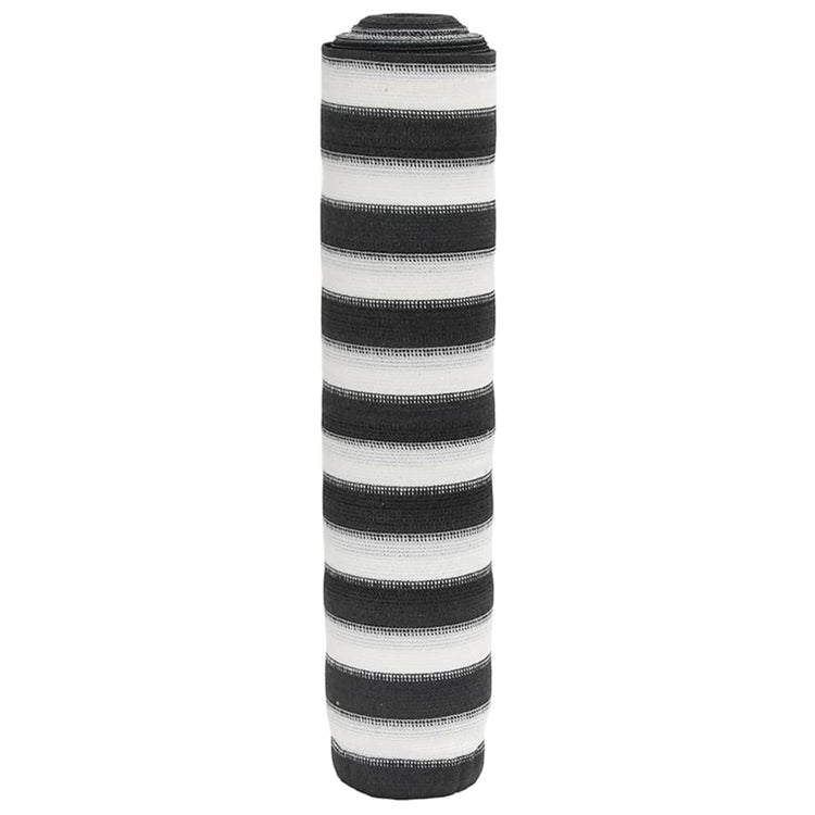Vidaxl privacyscherm 75 g m² 1x10 m hdpe antracietkleurig en wit