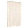 Vidaxl vliegengordijn 118x220 cm chenille beige en wit