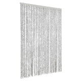 Vidaxl vliegengordijn 118x220 cm chenille grijs - afbeelding 2