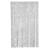 Vidaxl vliegengordijn 118x220 cm chenille grijs - afbeelding 3
