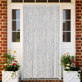 Vidaxl vliegengordijn 118x220 cm chenille grijs - afbeelding 1