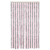 Vidaxl vliegengordijn 118x220 cm chenille zilvergrijs en roze