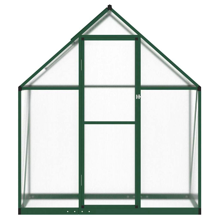 Vidaxl tuinkas met basisframe 169x58x195 cm aluminium groen