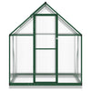 Vidaxl tuinkas met basisframe 169x114x202 cm aluminium groen